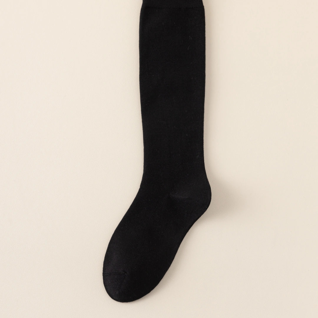Women's Dual-Layer Cotton Exterior & Merino Wool Lined Calf Socks