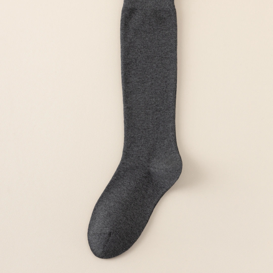 Women's Dual-Layer Cotton Exterior & Merino Wool Lined Calf Socks