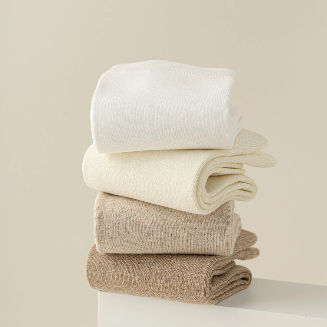 Women's 97% Cotton 6.6" Essential Crew Socks - product photo showing soft cotton comfort