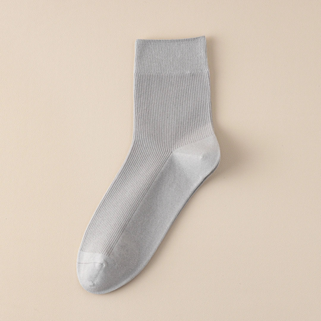 Men's 99% Supima® Cotton Fine-Ribbed Crew Socks