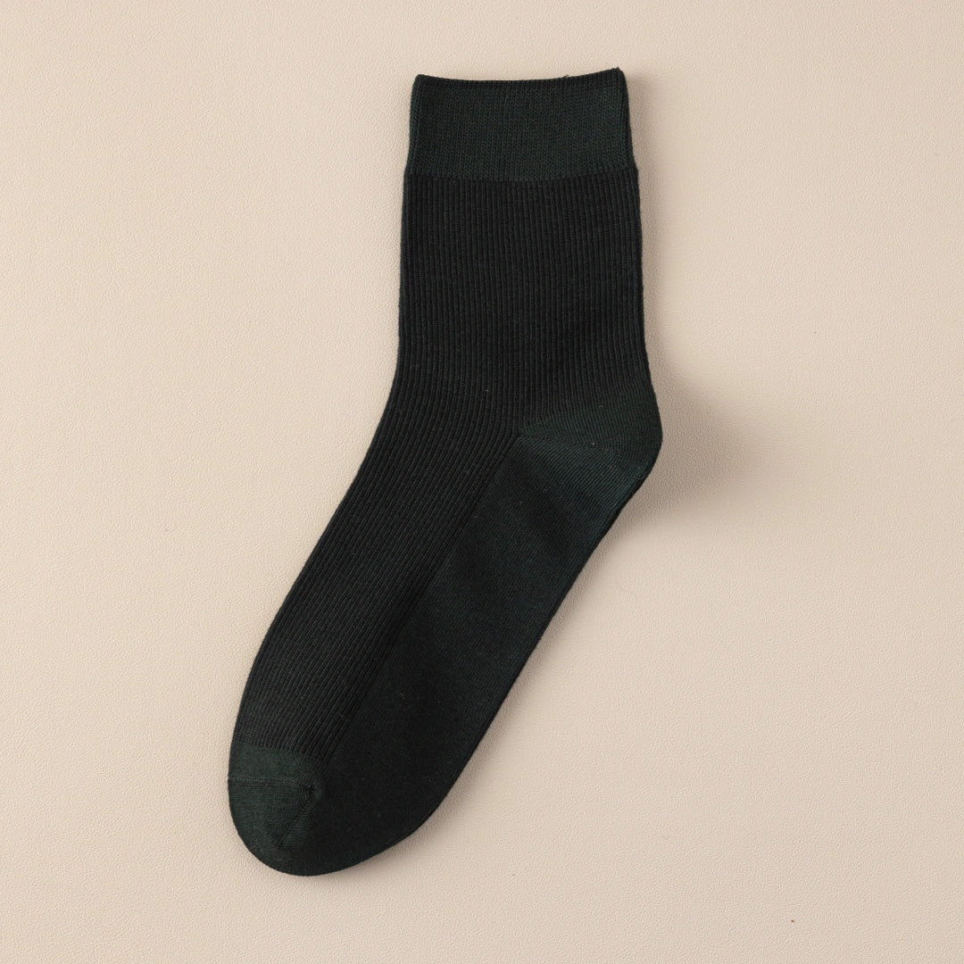 Men's 99% Supima® Cotton Fine-Ribbed Crew Socks