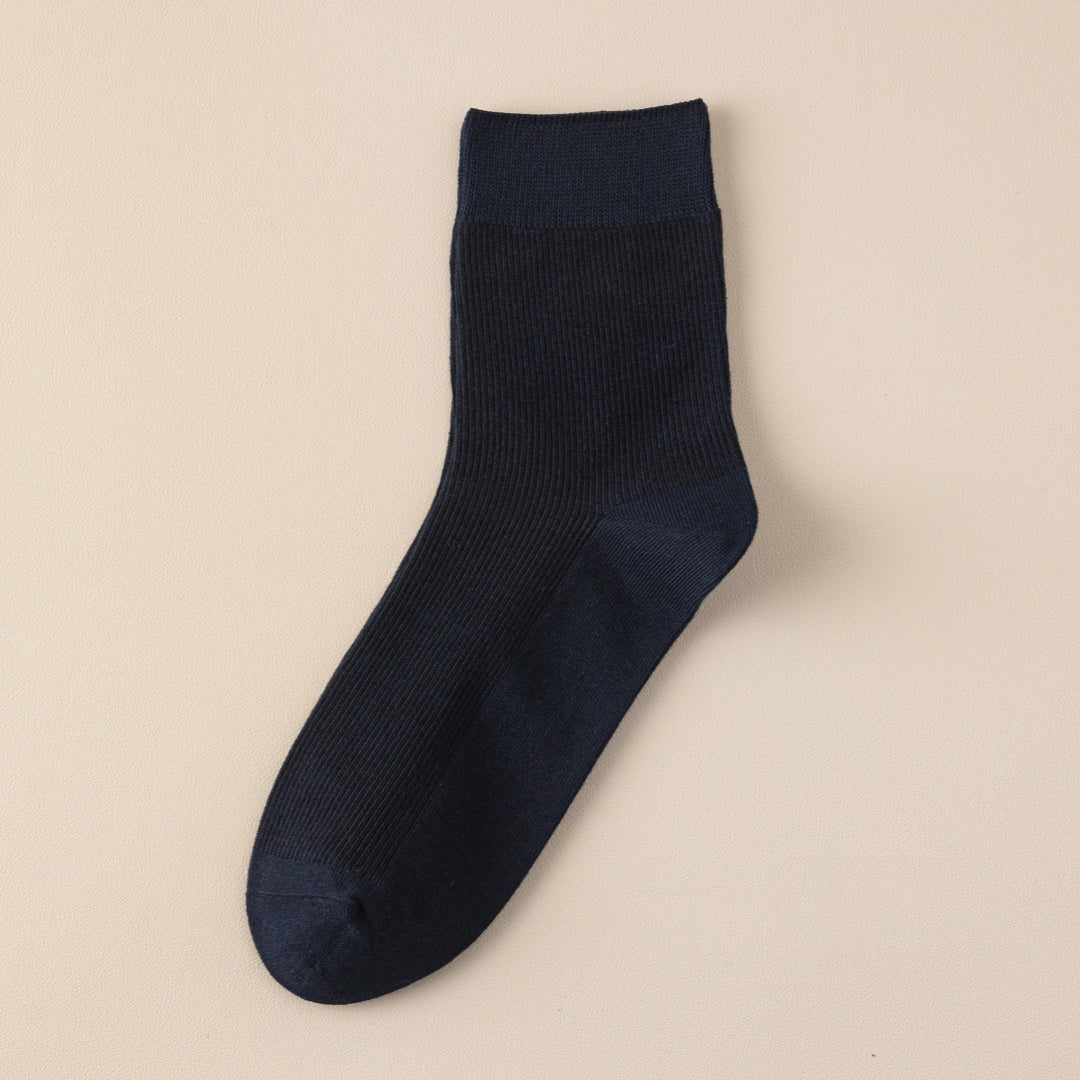 Men's 99% Supima® Cotton Fine-Ribbed Crew Socks