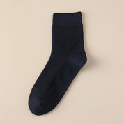 Men's 99% Supima® Cotton Fine-Ribbed Crew Socks