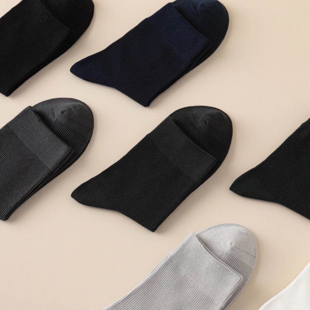 Men's 99% Supima® Cotton Fine-Ribbed Crew Socks