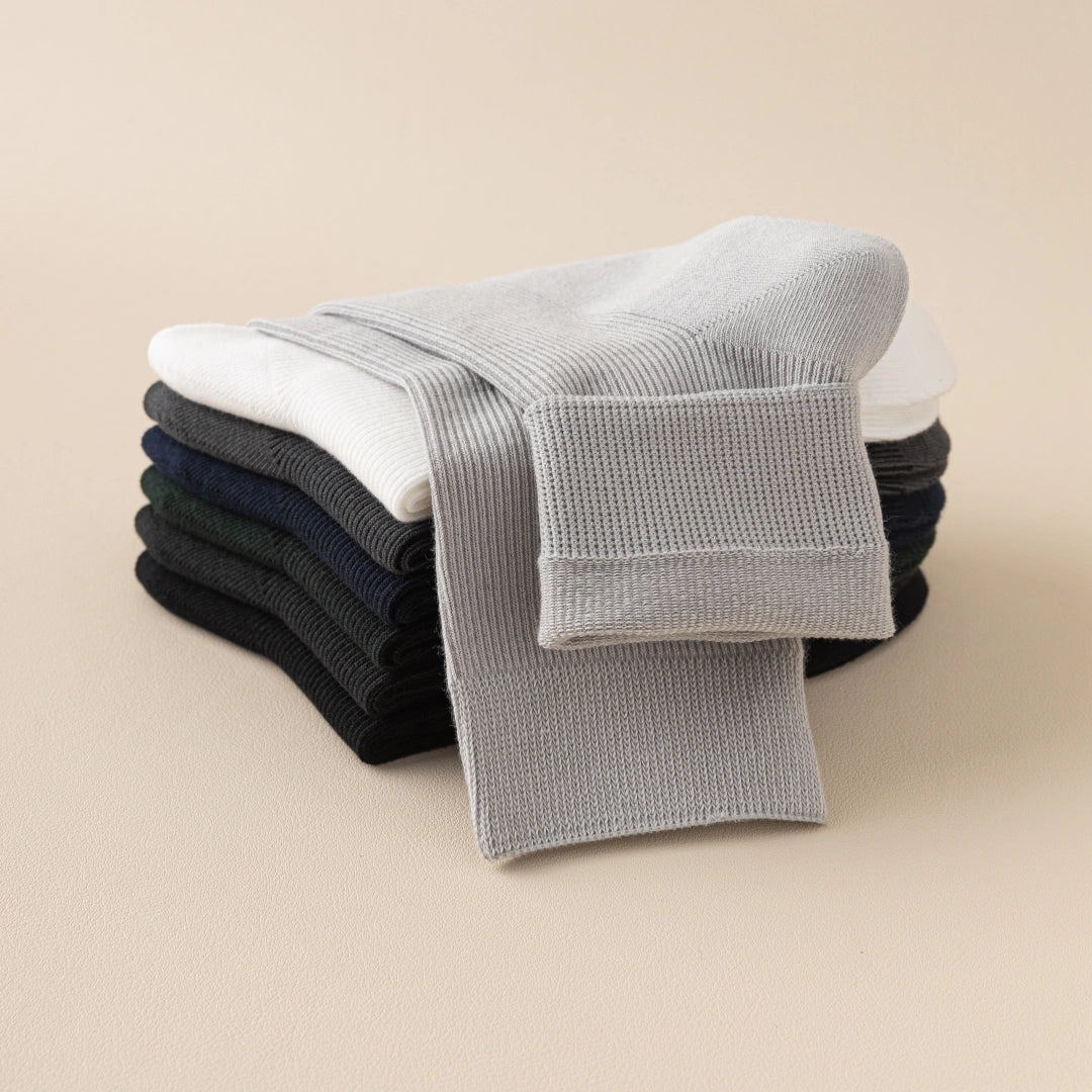 Men's 99% Supima® Cotton Fine-Ribbed Crew Socks