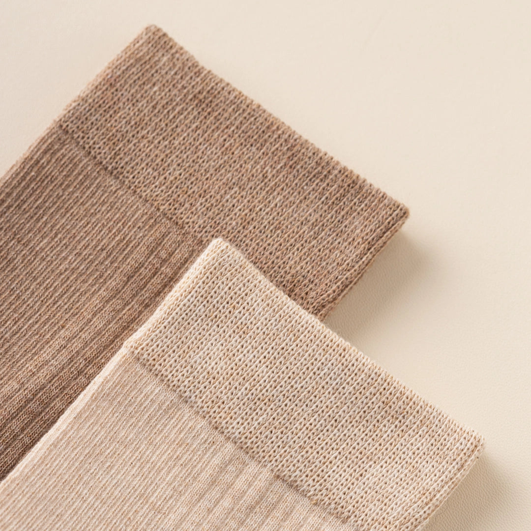 Women's 98% Cotton Fine-Ribbed Quarter Socks