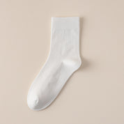 Women's 98% Cotton Fine-Ribbed Quarter Socks