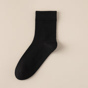 Women's 98% Cotton Fine-Ribbed Quarter Socks