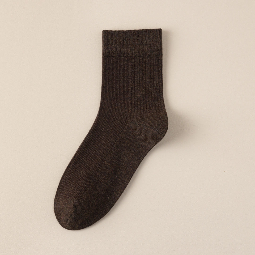Women's 98% Cotton Fine-Ribbed Quarter Socks