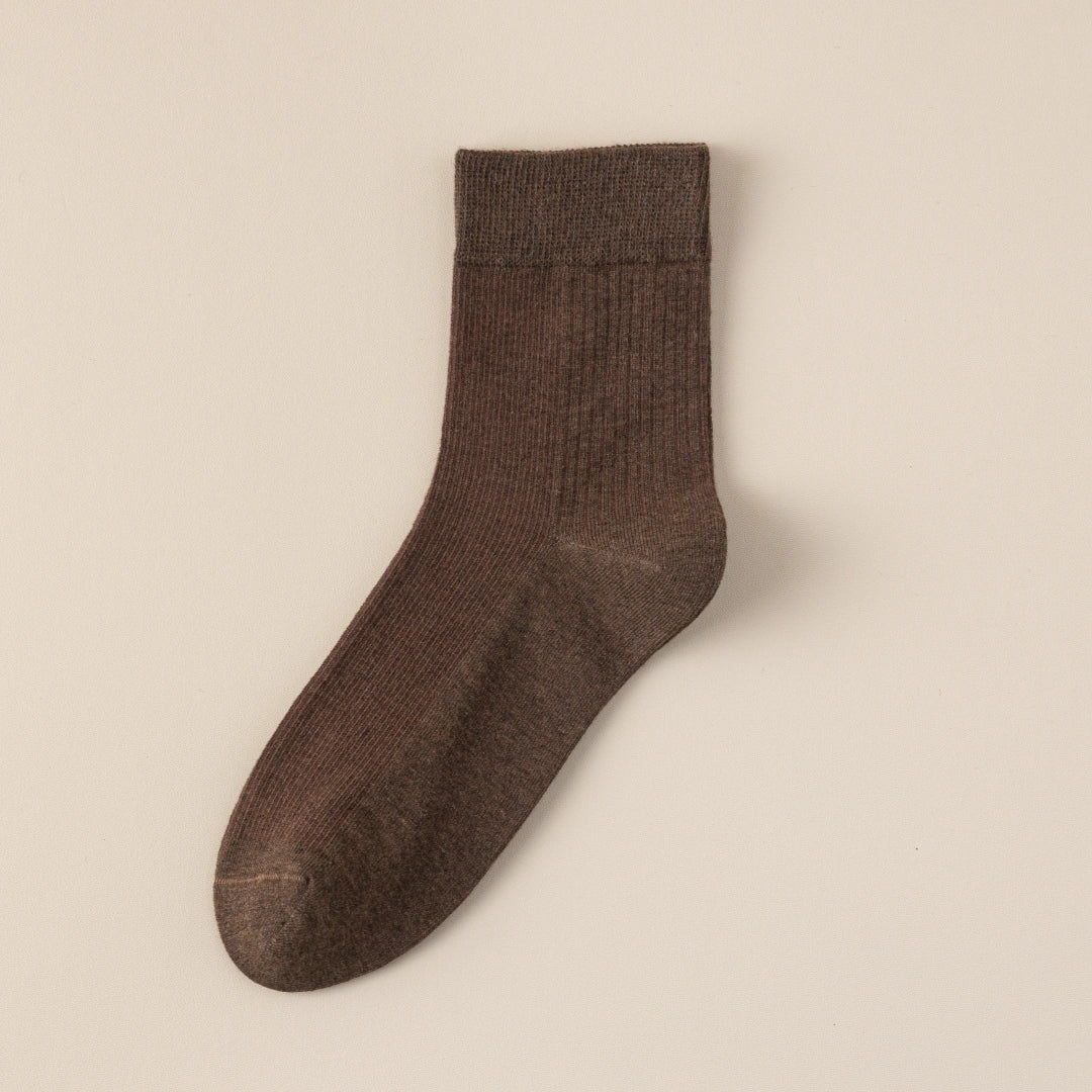 Women's 98% Cotton Fine-Ribbed Quarter Socks