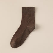 Women's 98% Cotton Fine-Ribbed Quarter Socks