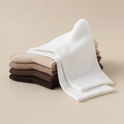 Women's 98% Cotton Fine-Ribbed Quarter Socks