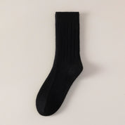 Men's 98% Merino Wool Mid-Weight Ribbed Crew Socks