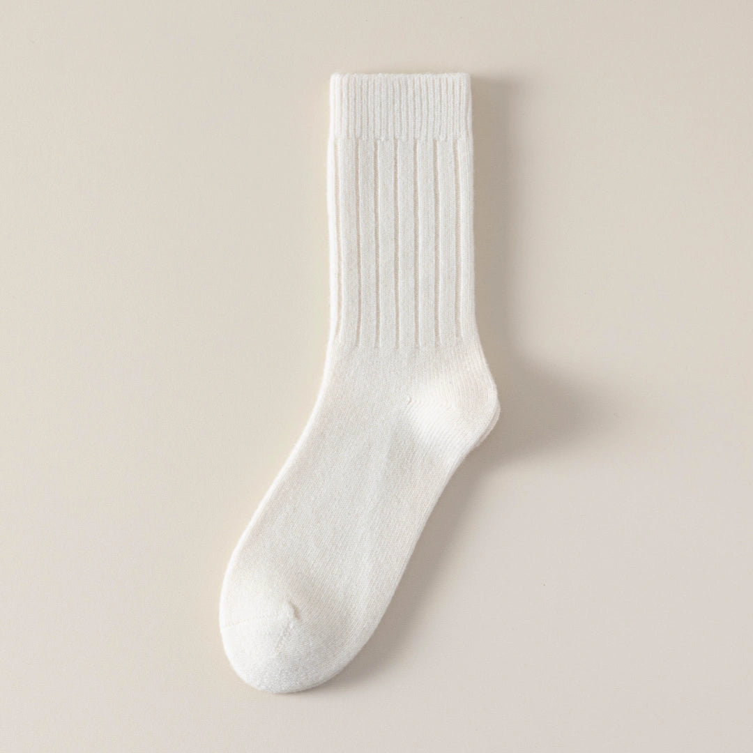 Men's 98% Merino Wool Mid-Weight Ribbed Crew Socks