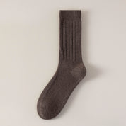 Men's 98% Merino Wool Mid-Weight Ribbed Crew Socks