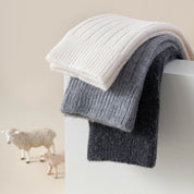 Men's 98% Merino Wool Mid-Weight Ribbed Crew Socks