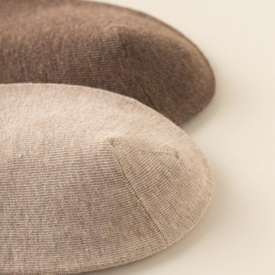 Men's Dual-Knit Cotton-Faced Worsted Wool-Lined Thermal Crew Socks