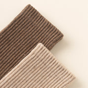 Men's Dual-Knit Cotton-Faced Worsted Wool-Lined Thermal Crew Socks