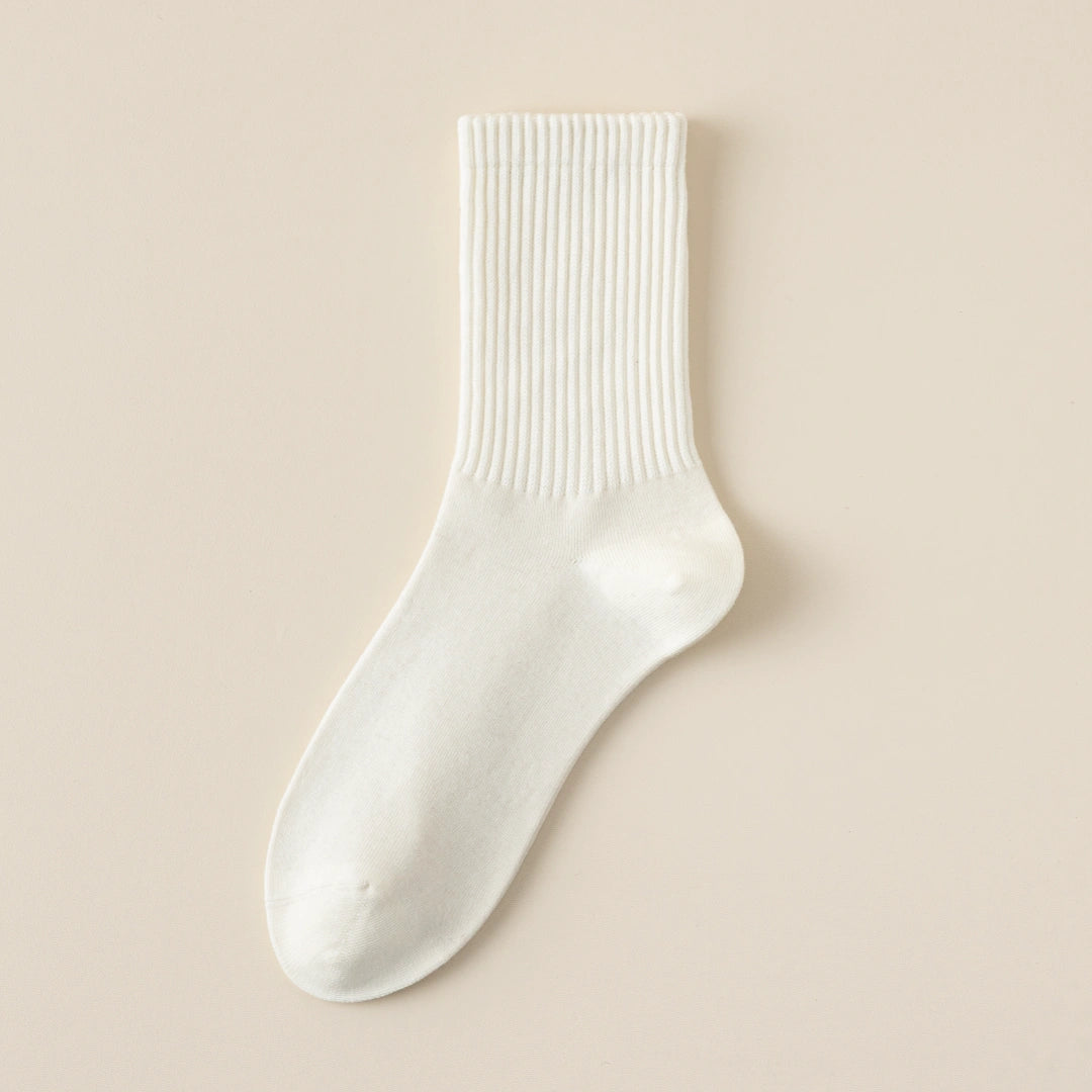 Men's Dual-Knit Cotton-Faced Worsted Wool-Lined Thermal Crew Socks