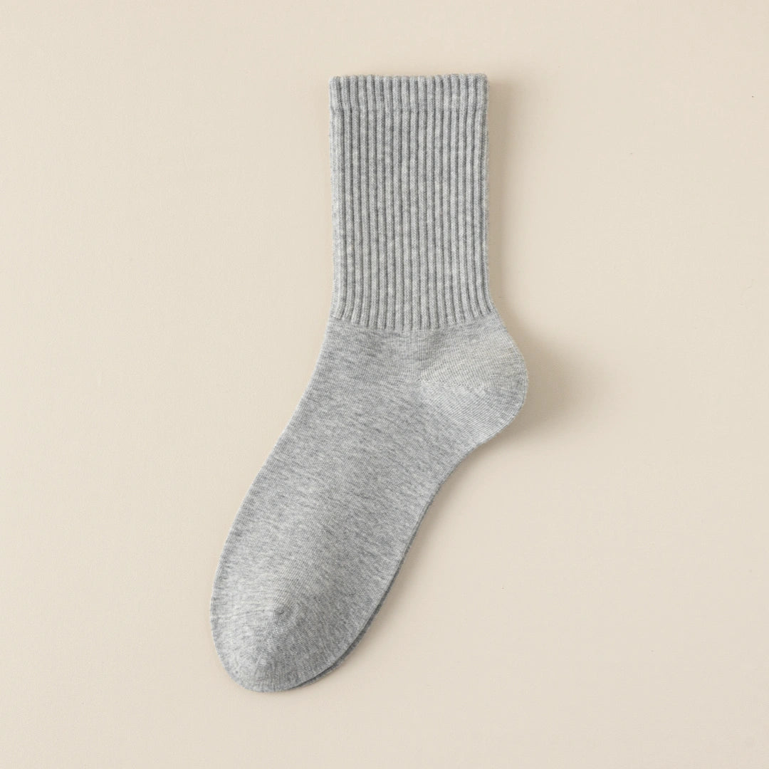 Men's Dual-Knit Cotton-Faced Worsted Wool-Lined Thermal Crew Socks