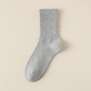 Men's Dual-Knit Cotton-Faced Worsted Wool-Lined Thermal Crew Socks