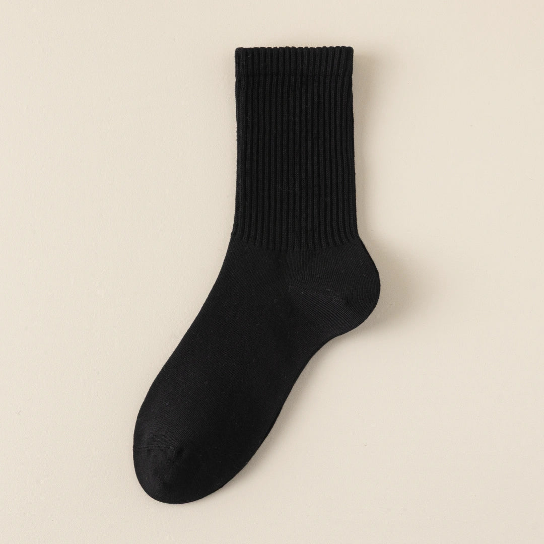 Men's Dual-Knit Cotton-Faced Worsted Wool-Lined Thermal Crew Socks