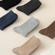 Men's Dual-Knit Cotton-Faced Worsted Wool-Lined Thermal Crew Socks