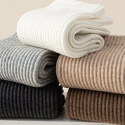 Men's Dual-Knit Cotton-Faced Worsted Wool-Lined Thermal Crew Socks
