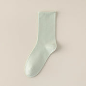Women's 6" Modal & 6A Mulberry Silk Blend Crew Socks - product photo showing modal and mulberry silk comfort