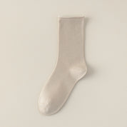 Women's 6" Modal & 6A Mulberry Silk Blend Crew Socks - product photo showing modal and mulberry silk comfort