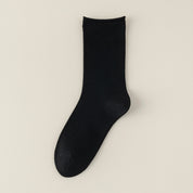 Women's 6" Modal & 6A Mulberry Silk Blend Crew Socks - product photo showing modal and mulberry silk comfort