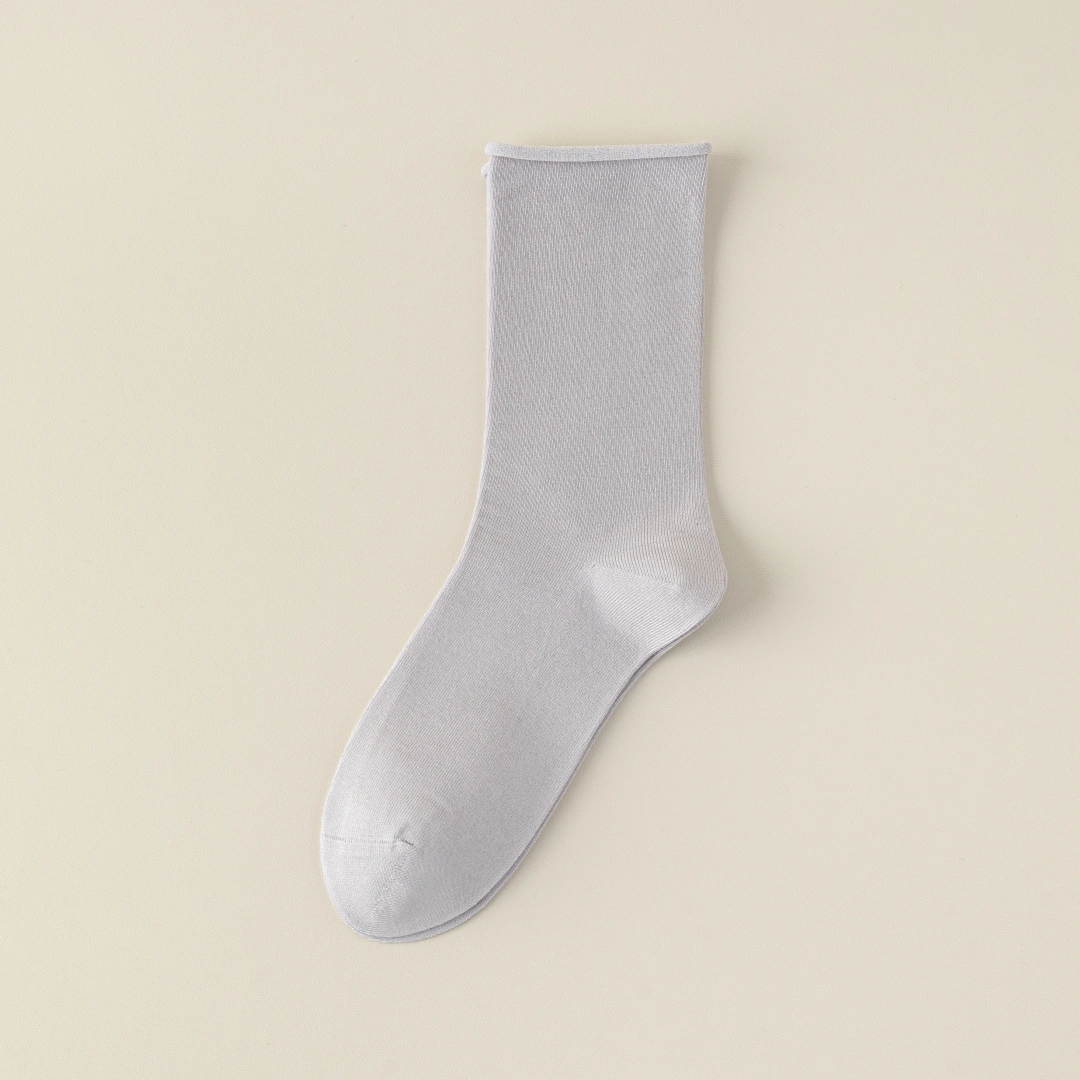 Women's 6" Modal & 6A Mulberry Silk Blend Crew Socks - product photo showing modal and mulberry silk comfort
