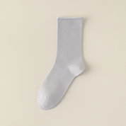 Women's 6" Modal & 6A Mulberry Silk Blend Crew Socks - product photo showing modal and mulberry silk comfort