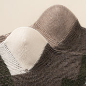 Women's Combed Cotton Blend 7.1" Textured Knit Multi-Pattern Crew Socks