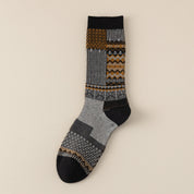 Women's Combed Cotton Blend 7.1" Textured Knit Multi-Pattern Crew Socks