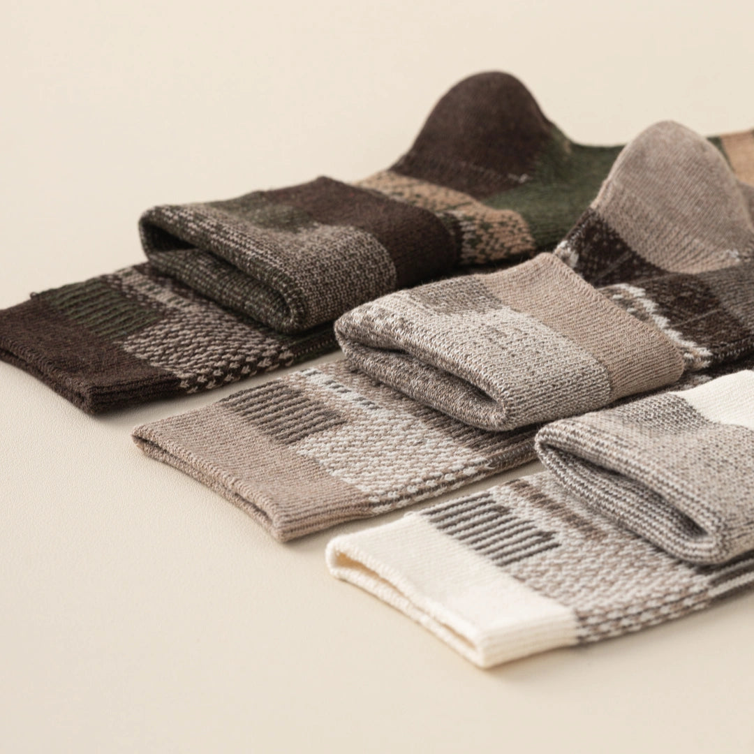 Women's Combed Cotton Blend 7.1" Textured Knit Multi-Pattern Crew Socks