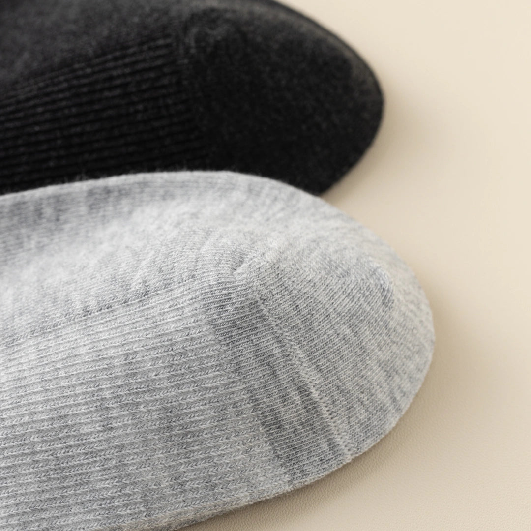 Men's 98% Cotton Fine-Ribbed Quarter Socks
