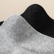 Men's 98% Cotton Fine-Ribbed Quarter Socks