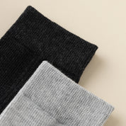 Men's 98% Cotton Fine-Ribbed Quarter Socks