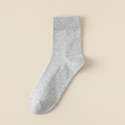 Men's 98% Cotton Fine-Ribbed Quarter Socks