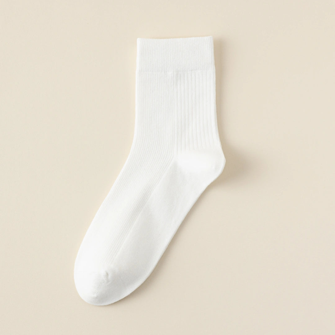 Men's 98% Cotton Fine-Ribbed Quarter Socks