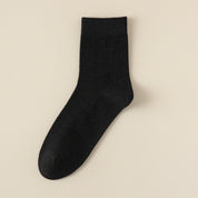 Men's 98% Cotton Fine-Ribbed Quarter Socks