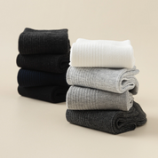Men's 98% Cotton Fine-Ribbed Quarter Socks