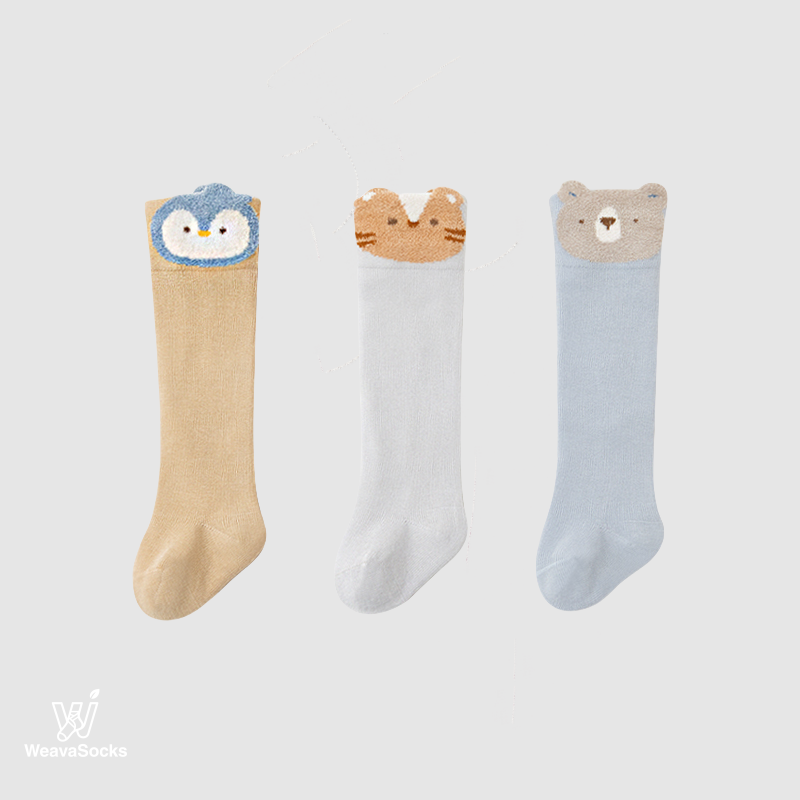 Babies' Cuddle Buddies Knee Socks-3 Pack