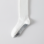 Women's Terry-Lined Pilates 92% Cotton Socks - product photo showing cushioned comfort