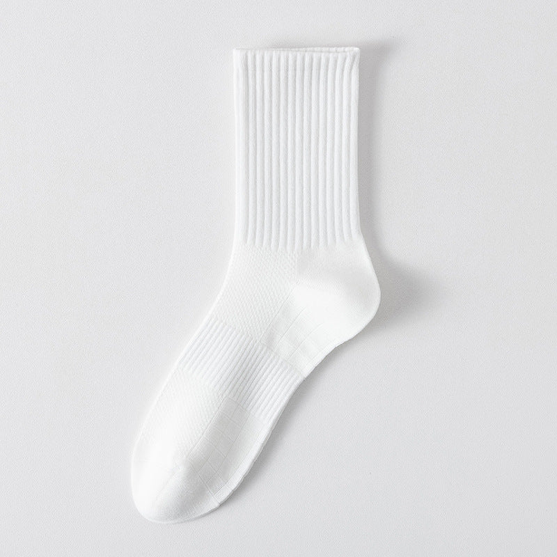 "Titan Mesh" Big & Tall Men's Crew Socks - product photo showing breathable mesh comfort