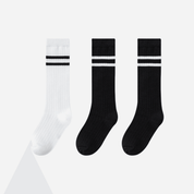 Kid's Varsity Stripe Knee High Socks - 3 Pairs - Weavasocks