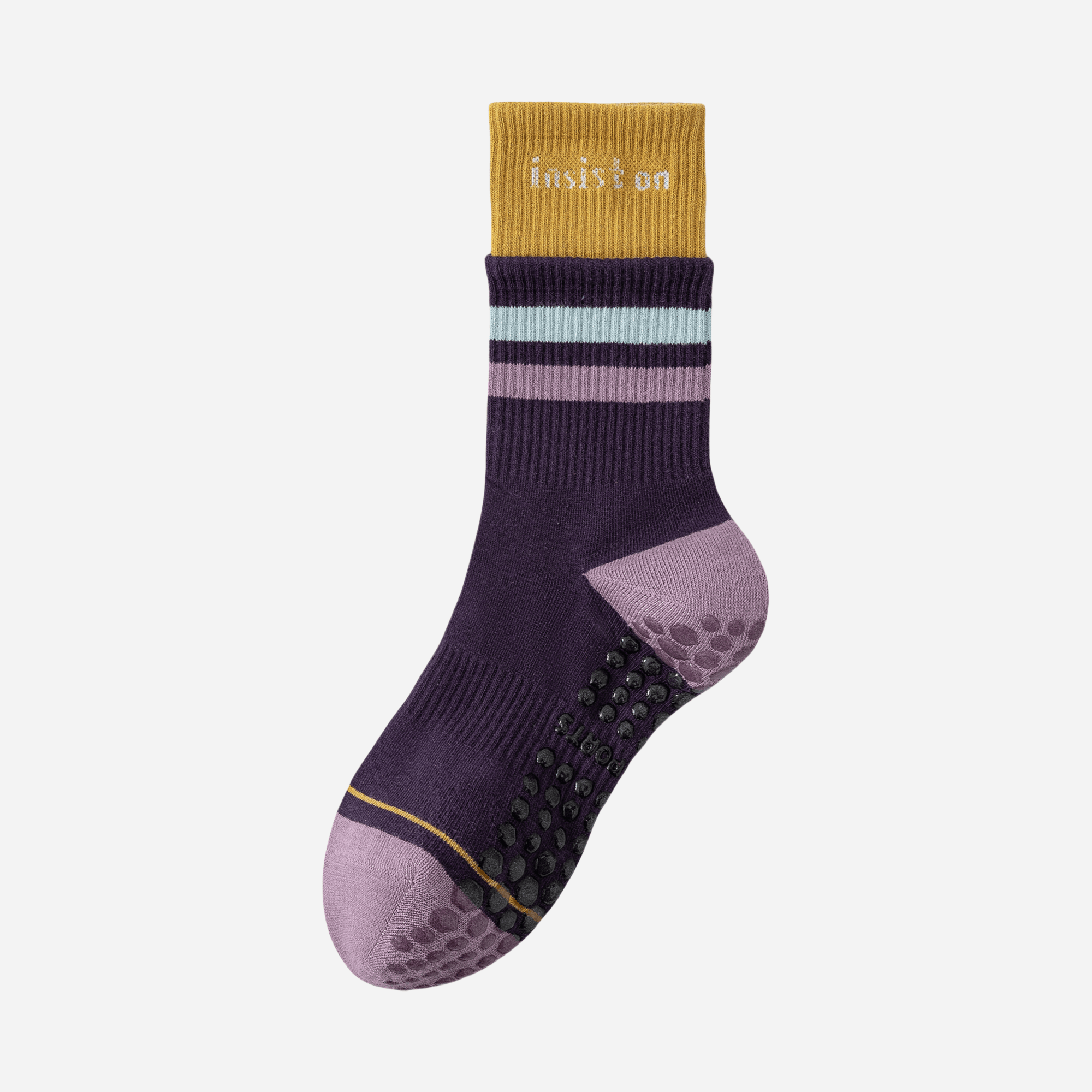 Women's Retro Stripe Yoga & Pilates Grip Socks