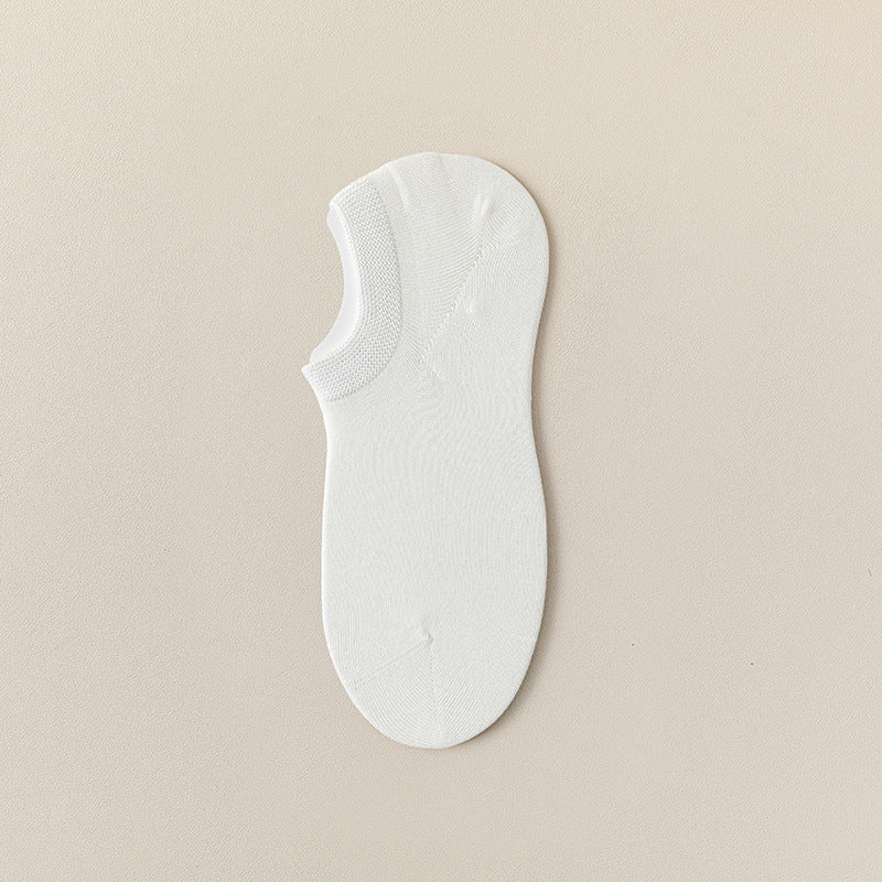 Men's 92% Cotton Heather Invisible Socks