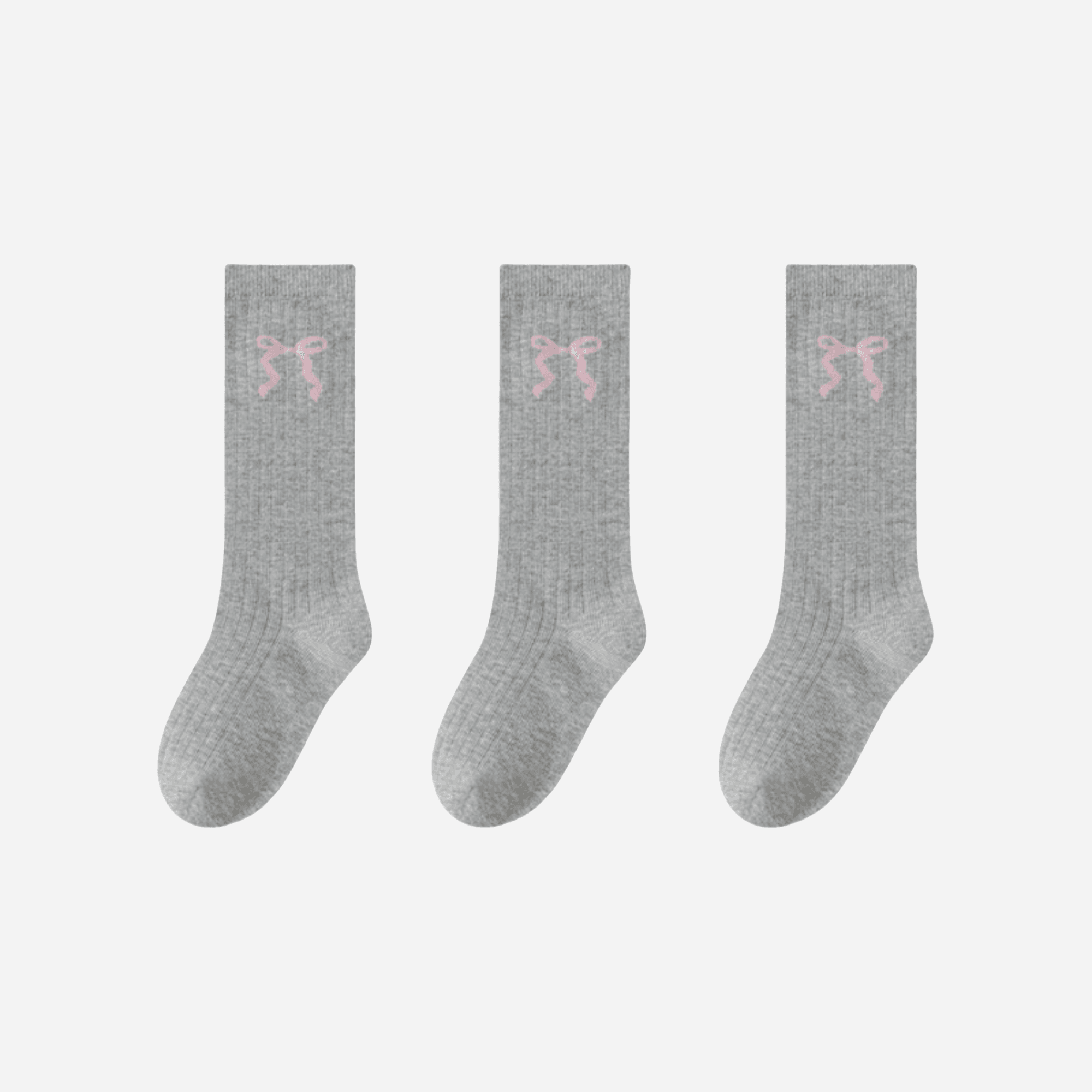 Kid's Preppy Embroidered Knee Socks - 3 Pairs - Weavasocks